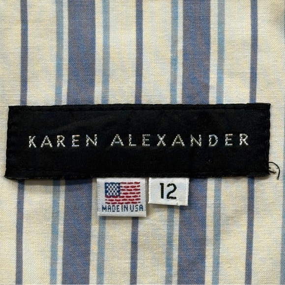 Vintage Karen Alexander 80’s Vest Floral Lace Up Back Casual Rare Preppy Size 12 - Picture 2 of 9